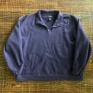 Croft & Barrow Sport Purple 1/4 Zip Sweatshirt - Size XXLT (EUC)